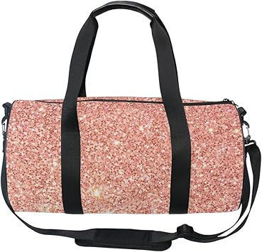 pink gold bag
