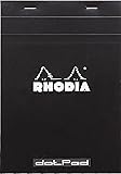 Rhodia Head Stapled Pad, No16 148x210mm, Dot - Black