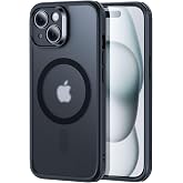 ESR for iPhone 15 Case, Translucent Matte Case, Compatible with MagSafe, Military-Grade Protection, Classic Series, Frosted Black
