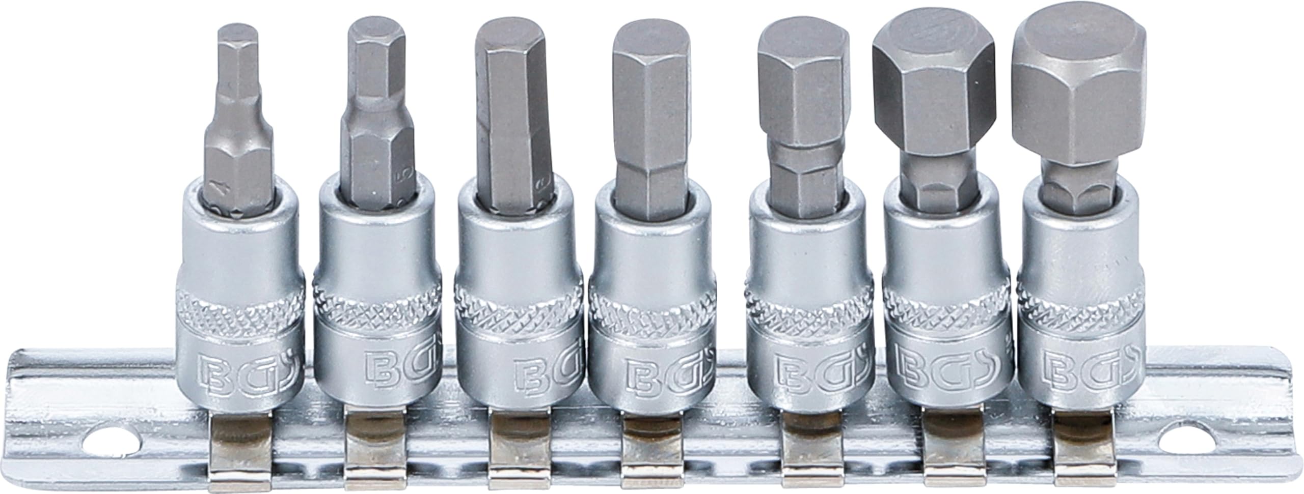 BGS 2161 | Bit Socket Set | 6.3 mm (1/4") Drive | internal Hexagon 4 - 12 mm | 7 pcs.