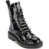 DKNY Women's Maylaya Lace Up Combat Boot