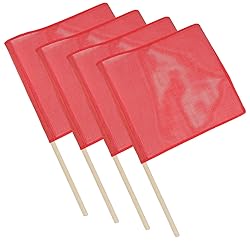 Mytee Products Red Safety Flags for Trucks with