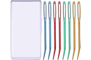 UOOU Yarn Needle, Tapestry Darning Needle for Yarn, Large Big Eye Crochet Needles with Storage Box for Knitting, Crocheting (Random Color)