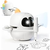 GROWNSY Scan Drawing Robot with 150 Cards, Montessori Learning Toys | Kids Gift Ages3-8, Light &amp; Voice Guided Doodle Bot, Interactive Educational Machine, Boost Creativity &amp; Hand-Eye Coordination