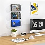EasyPAG 1 Pocket Landscape A4 Mesh Hanging Wall File Holder Black view 5