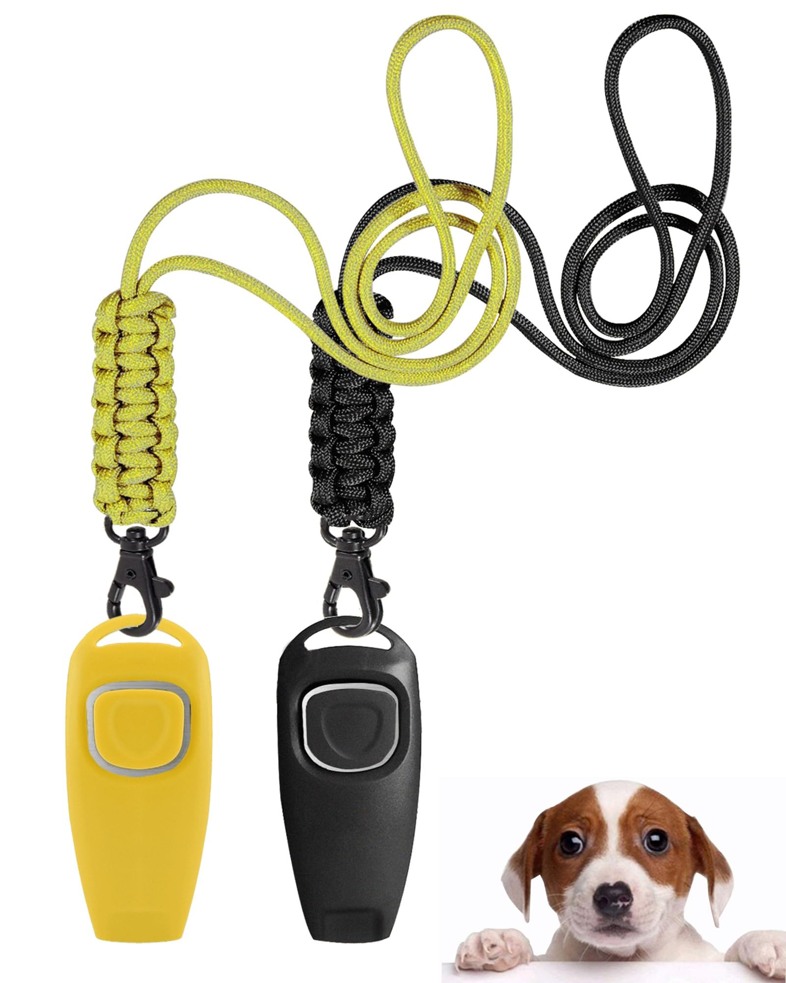 TODREMOU Dog Whistle Recall Training 2 Pack-Professional High Pitch-Can Be Heard By Human Ears