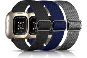 Maledan Bands Compatible with Fitbit Versa 3/4 and Sense/Sense 2 Watch Bands, Adjustable Stretchy Fabric Sport Wristbands for Men and Women4.5 out of 5 stars 2,1831 offer from $9.99