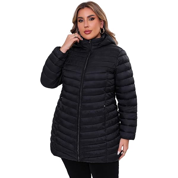 Amazon.com: WINDMILL Women's Plus Size Packable Puffer Jacket