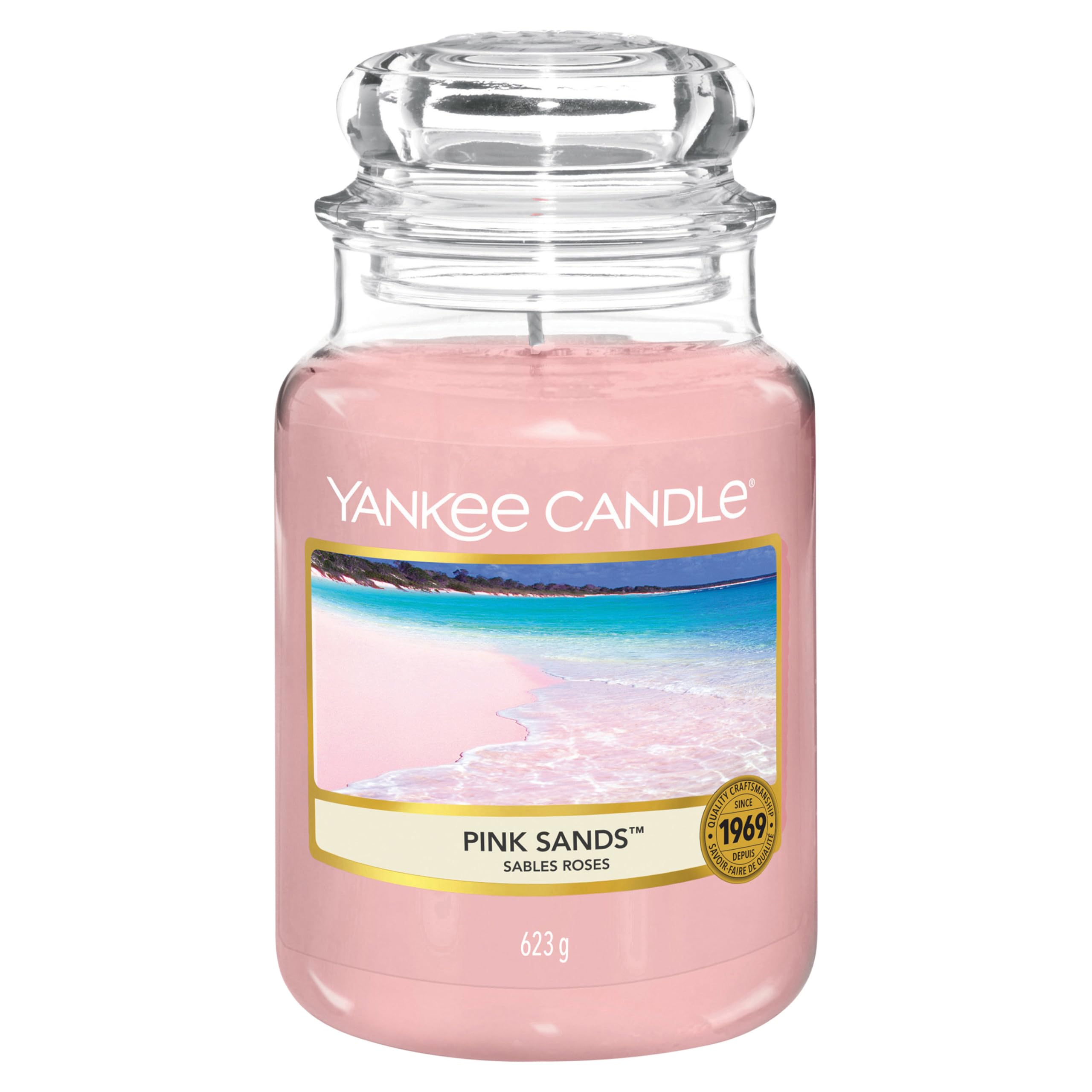 Yankee Candle Scented Candle | Pink Sands Large Jar | Long Burning Candles: up to 150 Hours | Perfect Gifts for Women
