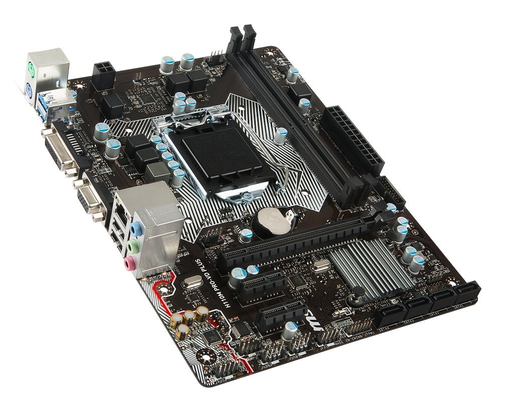 MSI Intel H110 LGA 1151 DDR4 USB 3.1 Micro ATX Motherboard (H110M PRO