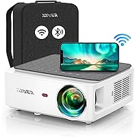 YABER V6 WiFi Bluetooth Projector 7500 Lux Full HD Native 1920×1080P Projector, 4P/4D Keystone Support 4k&Zoom, Portable…