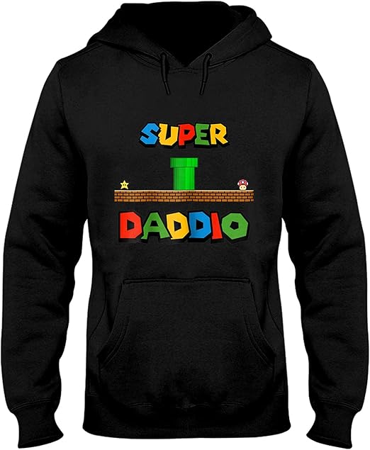 Amazon.com: Awesome Ugly Christmas Sweaters Nerdy Super Daddio Hoodie Fathers Day Special (L 