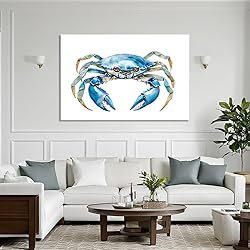 Crab Canvas Wall Art Sea Animal Marine Life Picture
