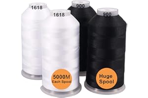 New brothreads -32 Options- Various Assorted Color Packs of Polyester Embroidery Machine Thread Huge Spool 5000M for All Embr