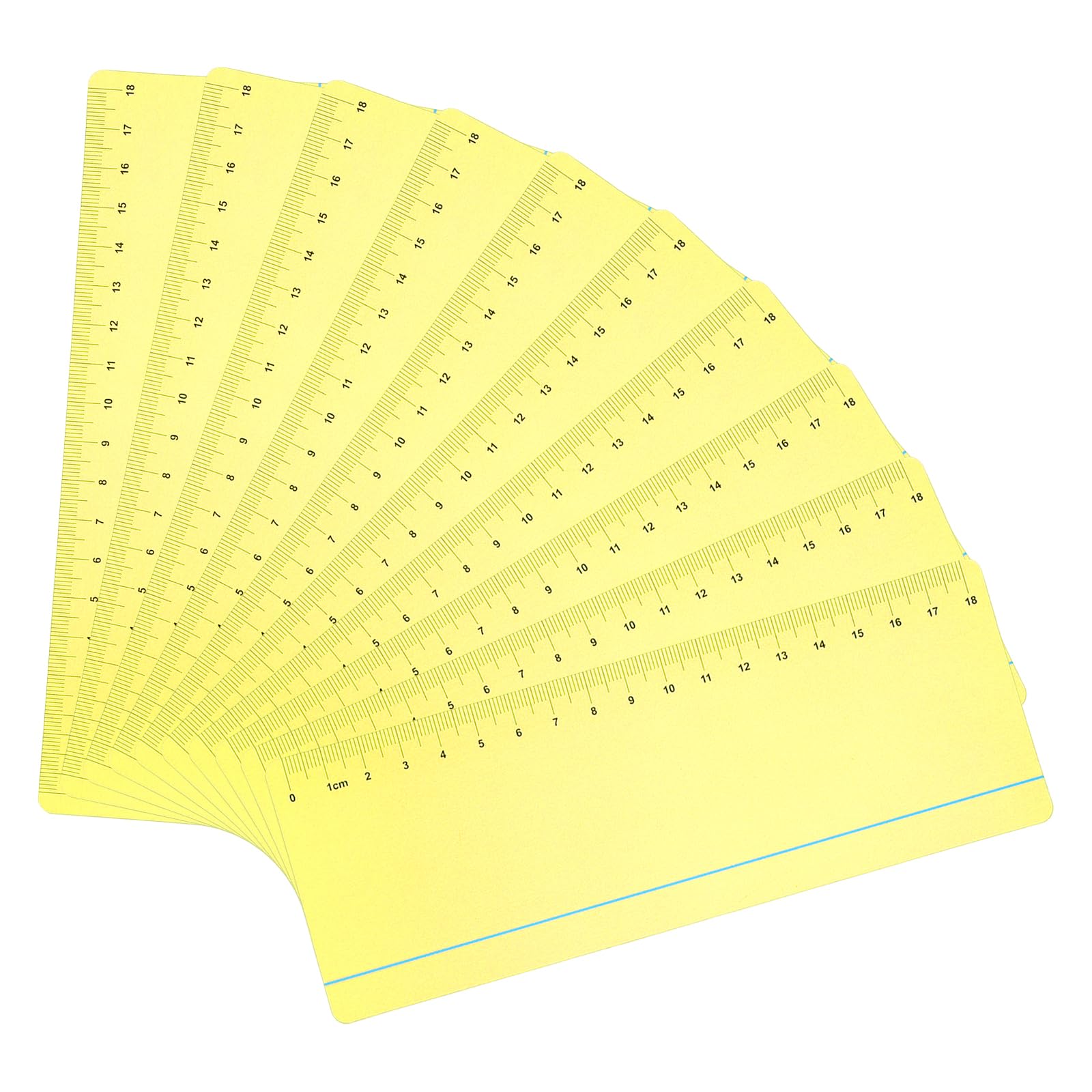 PATIKIL Guided Reading Strips, 20pcs Highlight Colored Overlay Bookmarks with Line Reading Tracking Ruler Reduce Visual Stress Teacher Teaching Supplies for Classroom, Yellow