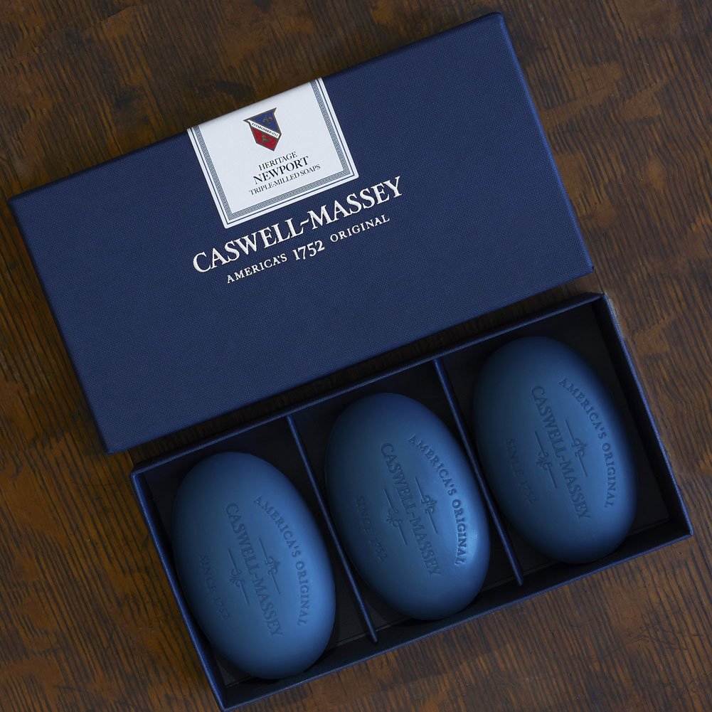 Caswell-Massey Triple Milled Luxury Bath Soap Signature Gift Set - Almond, Lavender, and Verbena - 5.8 Ounces Each, 3 Bars : Beauty