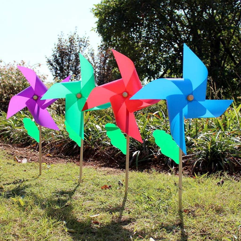 Material escolar LyGuy Molino De Viento De Plástico Wind Spinner Mango