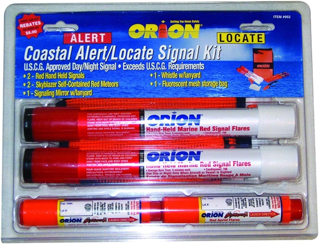 Orion Safety Combo Alerter Coastal Signalling Kit Aerial Flare Refill