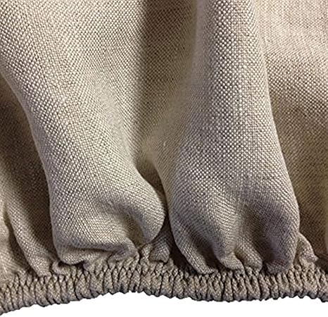 Amazon Com Linoto 100 Linen Fitted Sheet California King Size Cal Natural Oatmeal Home Kitchen