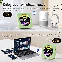 CD Player Portable Bluetooth 5.1 Desktop CD Player