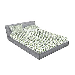 Ambesonne Cactus Fitted Sheet & Pillow Sham