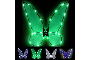 ZEXILILA Adult Fairy Wings, Shiny Transparent Princess Wings, Angel Wings Sutable for Halloween Costume Dress Up