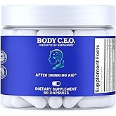 Body C.E.O. After Drinking Aid - Electrolyte Balance & Recovery - DHM (Dihydromyricetin), L-Cysteine, Prickly Pear, Milk Thistle, Zinger, Vitamin-B for Recovery - Filler-Free Formula - 60 Capsules