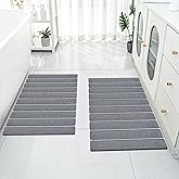 Cuckan 2 Pack Foldable Stone Bath Mats for Bathroom Super Absorbent Diatomaceous Earth Bath Mat Quick Dry Bath Rug Drying Mats with Non Slip Shower Rug Tub Shower Mat