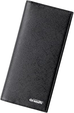 Amazon Grandir 薄型 長財布 メンズ 財布 薄い シンプル レザー 全5色 ブラック Grandir 財布