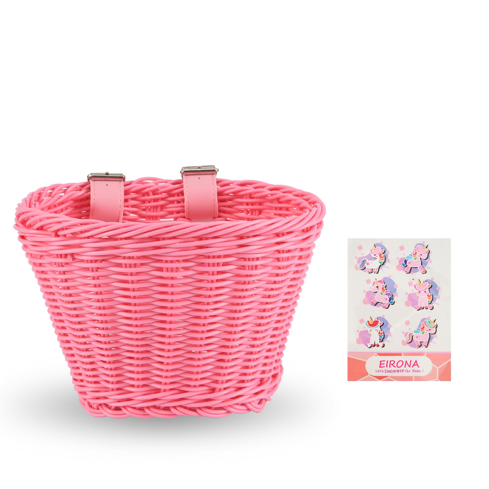 EIRONA Kids Bike Basket for 12 14 16 Children Bike, Kids Bicycle Basket for Scooter, Tricycle,Boys & Girls Bike Accessories