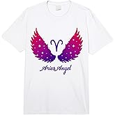 Aries Angel Zodiac Sign with Angel Wings Aries for Women Comfort Colors Adult Heavyweight T-Shirt
