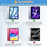 FINTIE Hybrid Case for iPad Air 11 inch M4/M3/M2 Ocean Marble Clear Back Pencil view 2