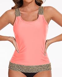 Aqua Eve Tankini Tops for Women Swimwear Top Only