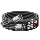 LyxPro 25 Feet Shielded CAT6 Ethercon Cable