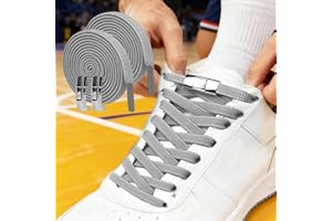 Elastic No-Tie Shoelaces - Slip-On Polyester Laces for Sneakers, Quick-Lock Design, Perfect for Sports and Casual Shoes