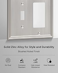 TREEWELL 2-Pack Combo Toggle/Decorator Light Switch