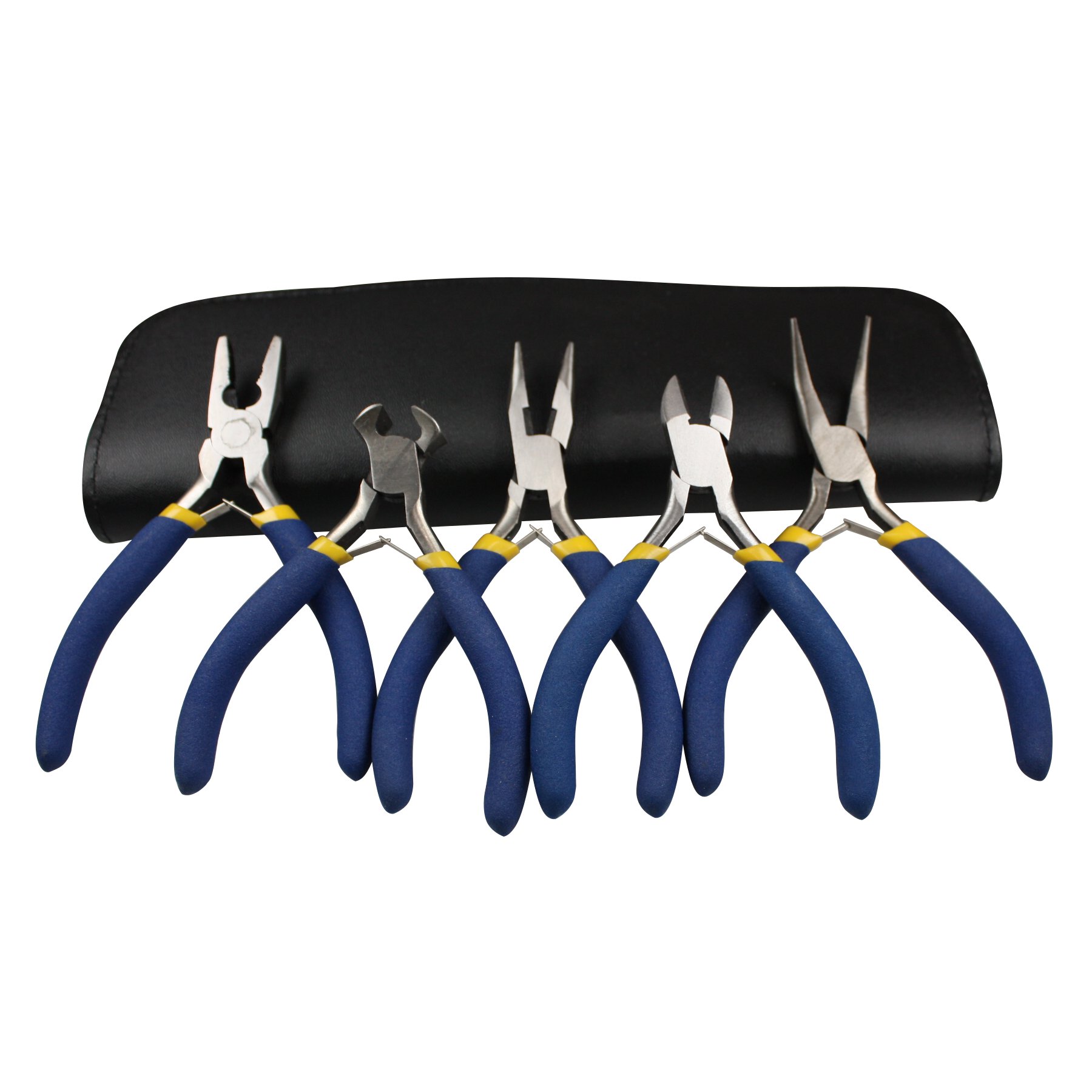 Modelcraft 5-Piece Hobby Pliers and Wallet, Black