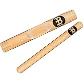 Meinl Percussion CL2HW African Hardwood Claves | Wood Music Sticks for Latin &amp; Afro-Cuban, Rich &amp; Cutting Tone, Live/Studio, Classroom Ready, African Style, Pair
