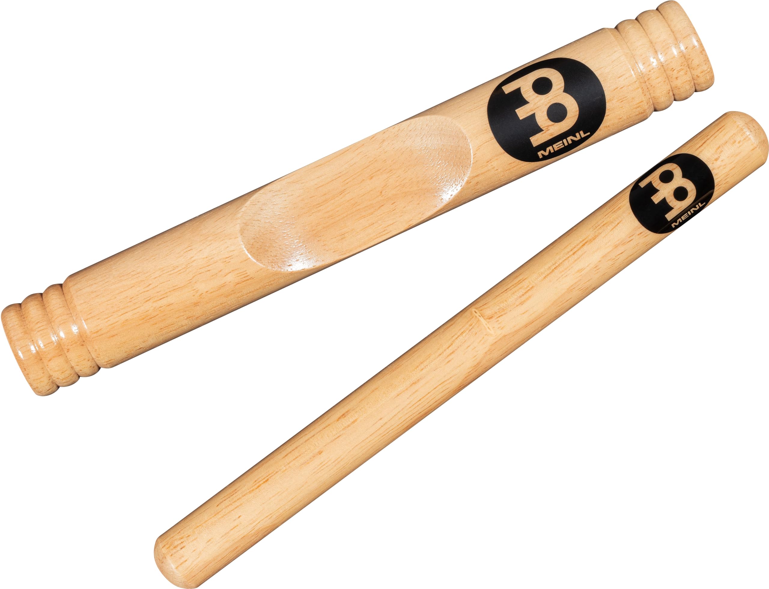 Meinl Percussion Wood Claves African - 1 Pair of Cylindrical Claves - Musical Instrument - Siam Oak, Natural (CL2HW)