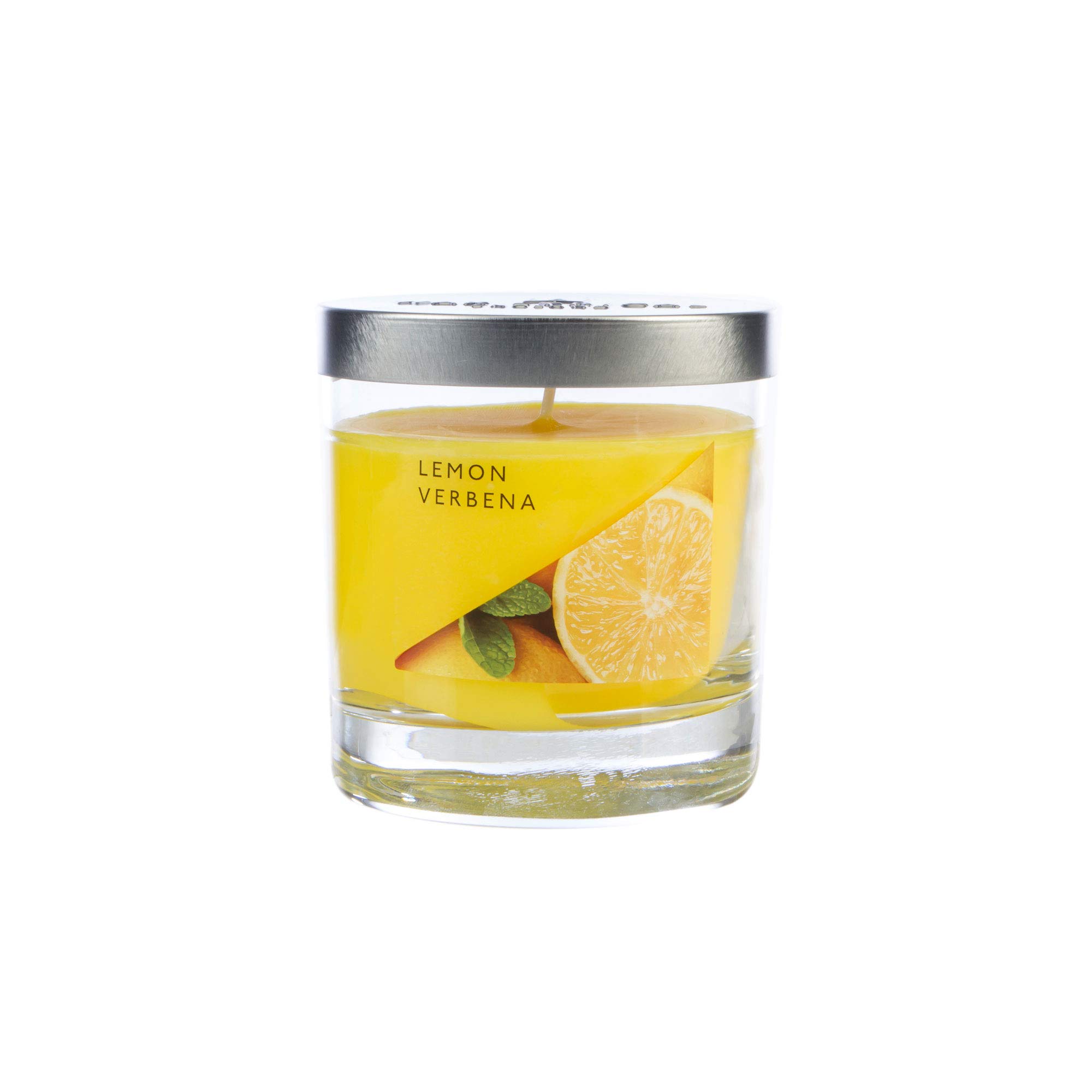 WAX LYRICAL Medium Wax Fill Candle Lemon Verbena. Burn Time Approx 50 Hours Jar ,Silver