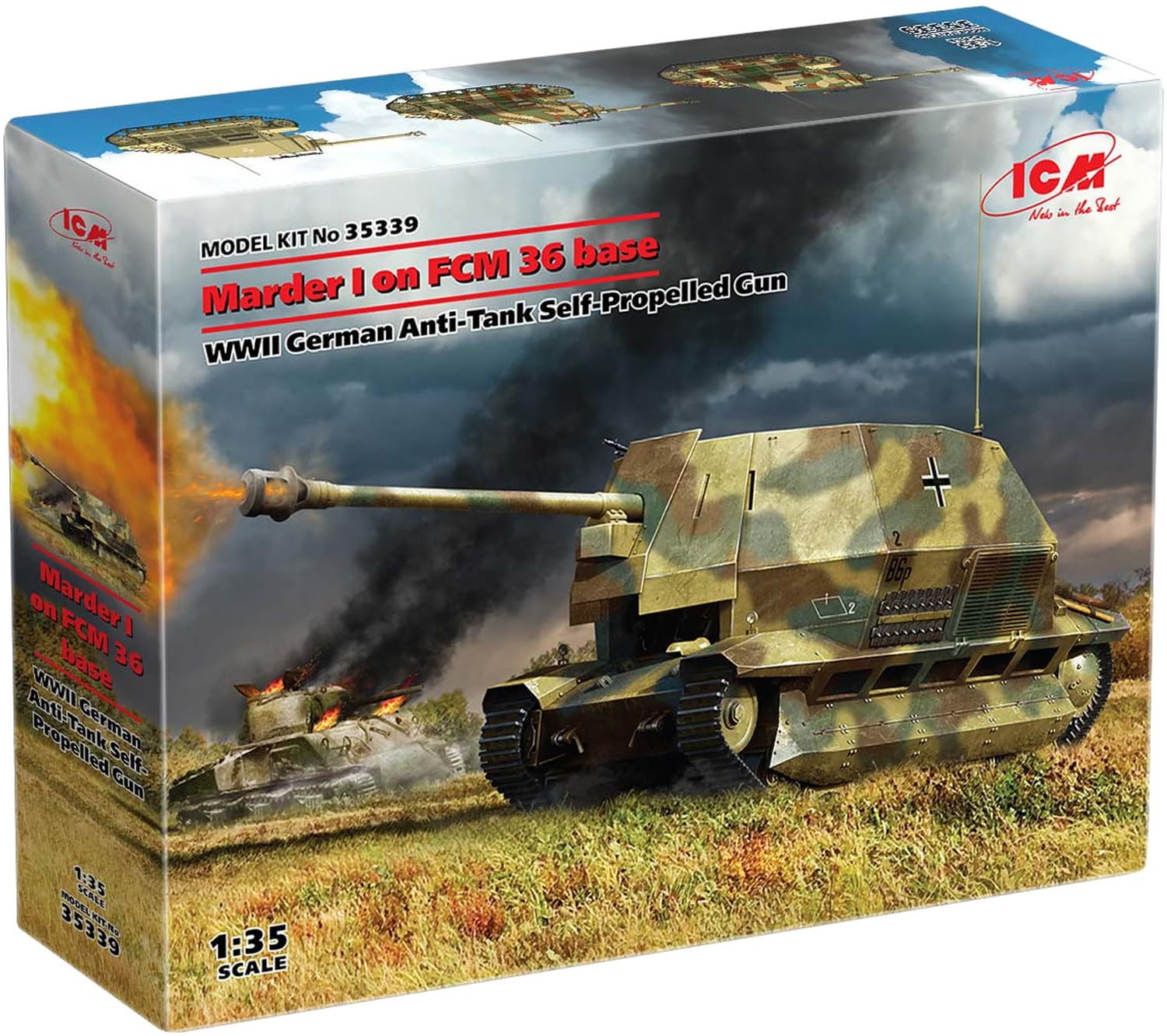 ICM 1:35 - Marder I on FCM 36, WWII German Anti-Tank SPG