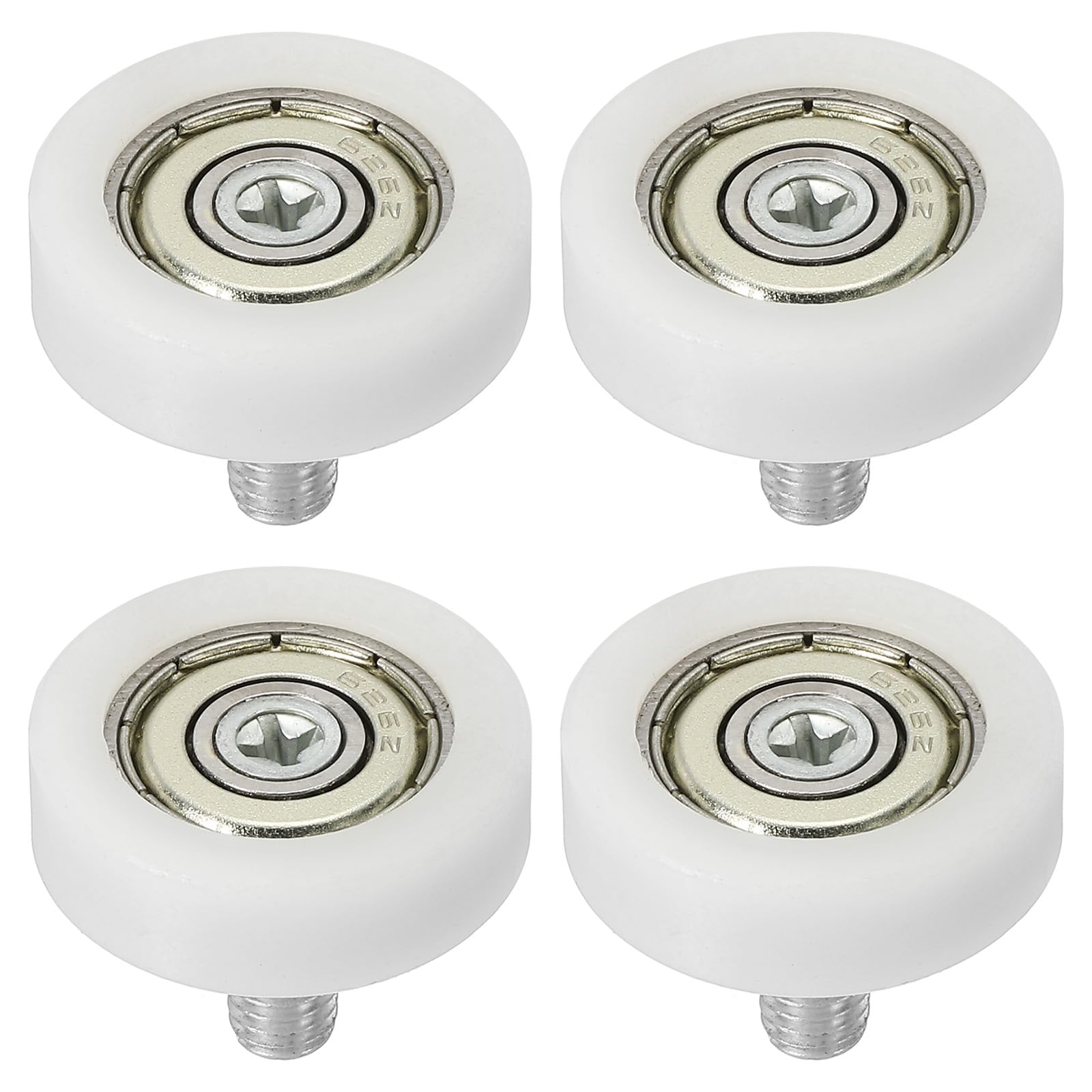 PATIKIL 26mm Drawer Rollers, 4 Pack Plastic Drawer Pulley Replacement Wheels Bearing Small Pulley — image 1