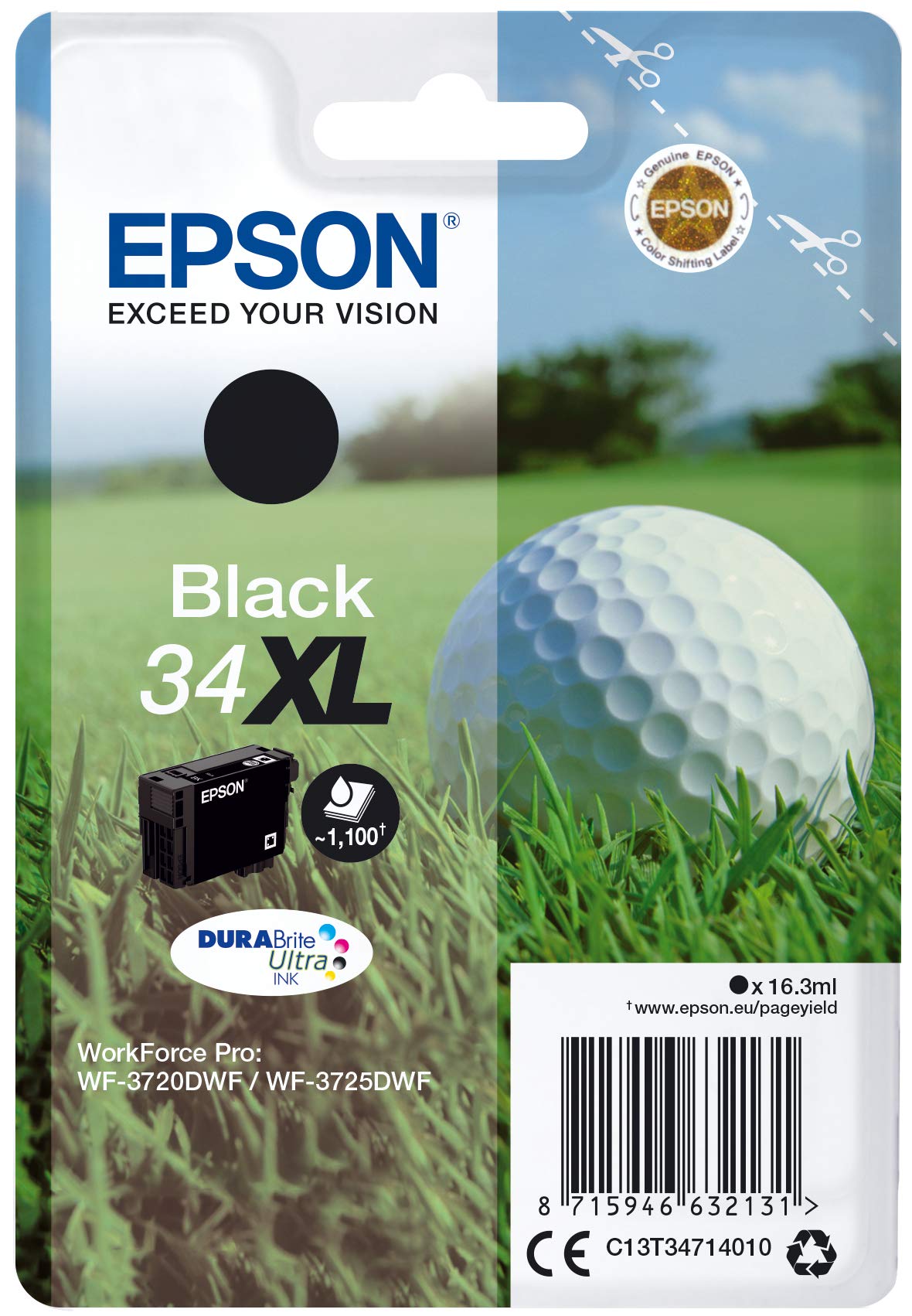 Epson C13T34714020 Original Inkjet Cartridges - Black