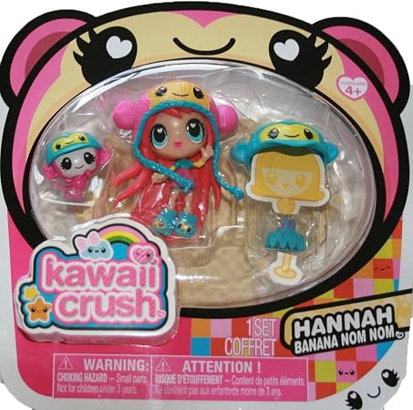Spin Master Kawaii Crush Hannah Banana Nom Nom Cuddly Pet Collection