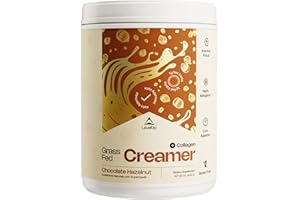LevelUp Creamer, with Energizing MCT Oil and Collagen Peptides, Keto Coffee Creamer, Supports Natural Energy & Ketone Production - Chocolate Hazelnut, 22 oz