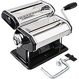 Pasta Maker Machine, Roller Pasta Maker, 7 Adjustable Thickness Settings Manual Noodles Maker with Removable Handle ,Perfect