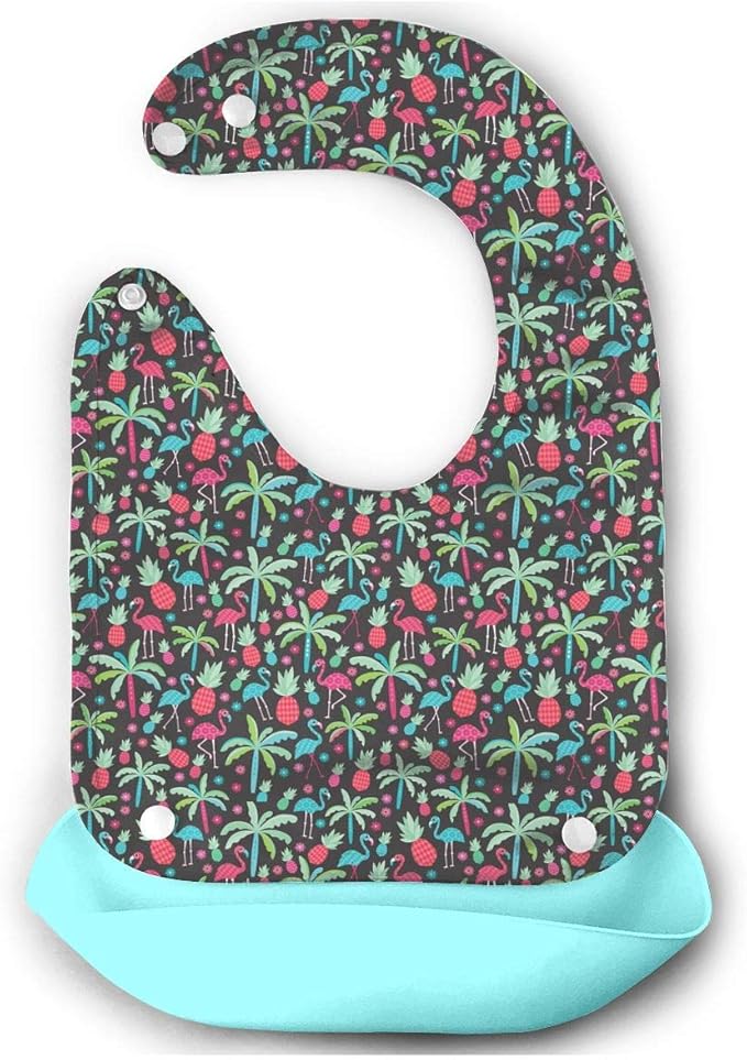 N&A Rubber Bib Infant Bibs Unisex Baby Catcher Water Bibs