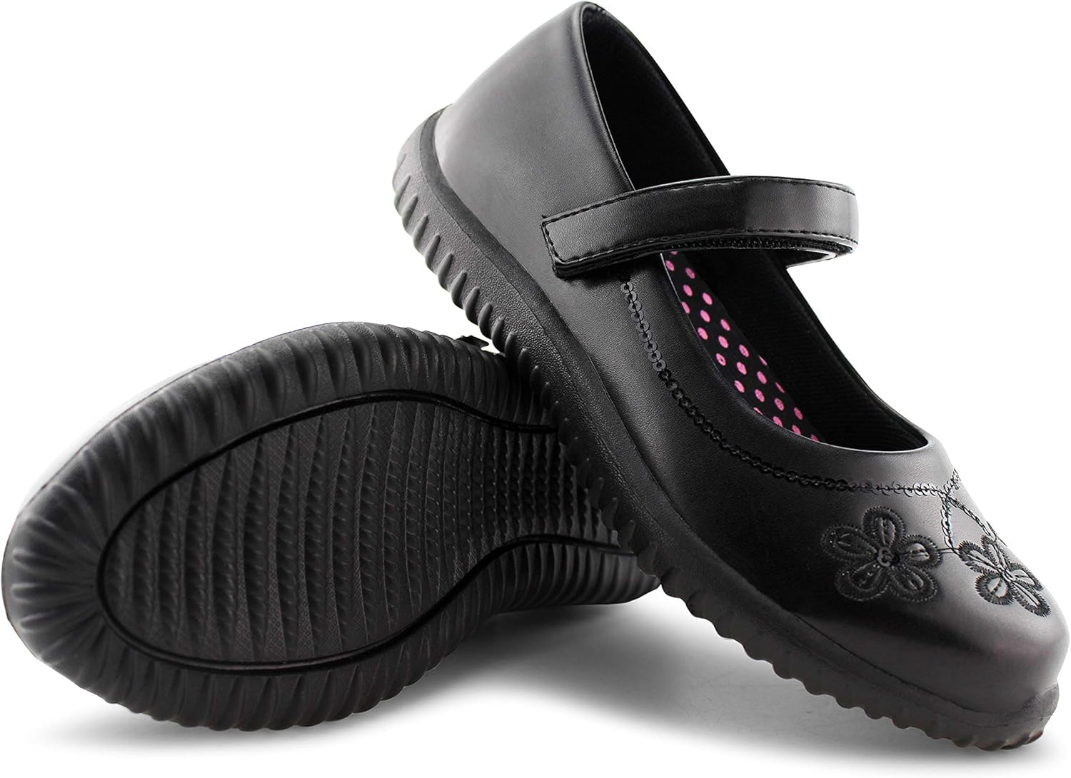 JABASIC Girls Mary Jane Dress Shoes Strap School Uniform Flats: Shoes