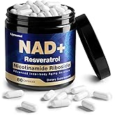 NLMUBR LUCKSIT NAD Supplement - NAD Nicotinamide Riboside Resveratrol 900mg, NAD Supplements for Women & Man, Liposomal NAD+ for Anti Aging & Cell Regenerator, 80 Capsules