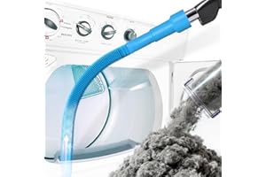 Holikme Dryer Vent Cleaner Kit Dryer Lint Vacuum Attachment Brush, Lint Remover, Dryer Vent Vacuum Hose Replacement Parts,Duct Cleaning,Blue